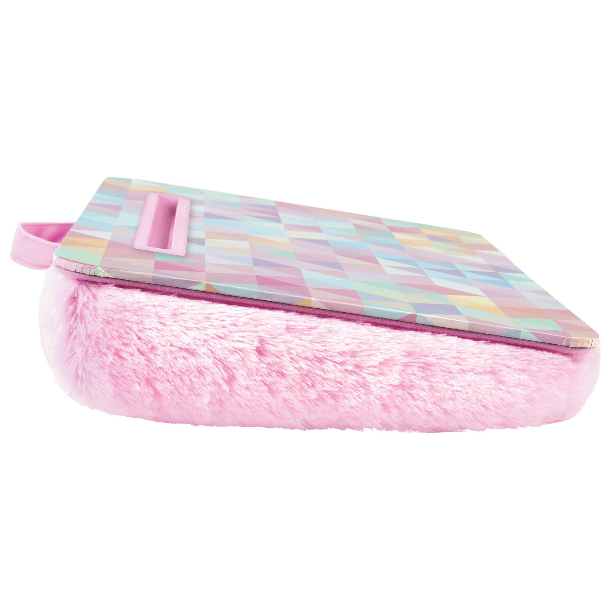 Make It Real™ 3C4G 12" x 17" Triangle Faux Fur Lap Desk